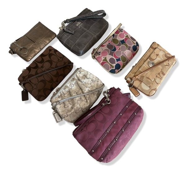 HTF Y2K VTG Coach BUNDLE Wristlets + Mini Skinny Bundle Rare Vintage – Set of 7 - Picture 4 of 15